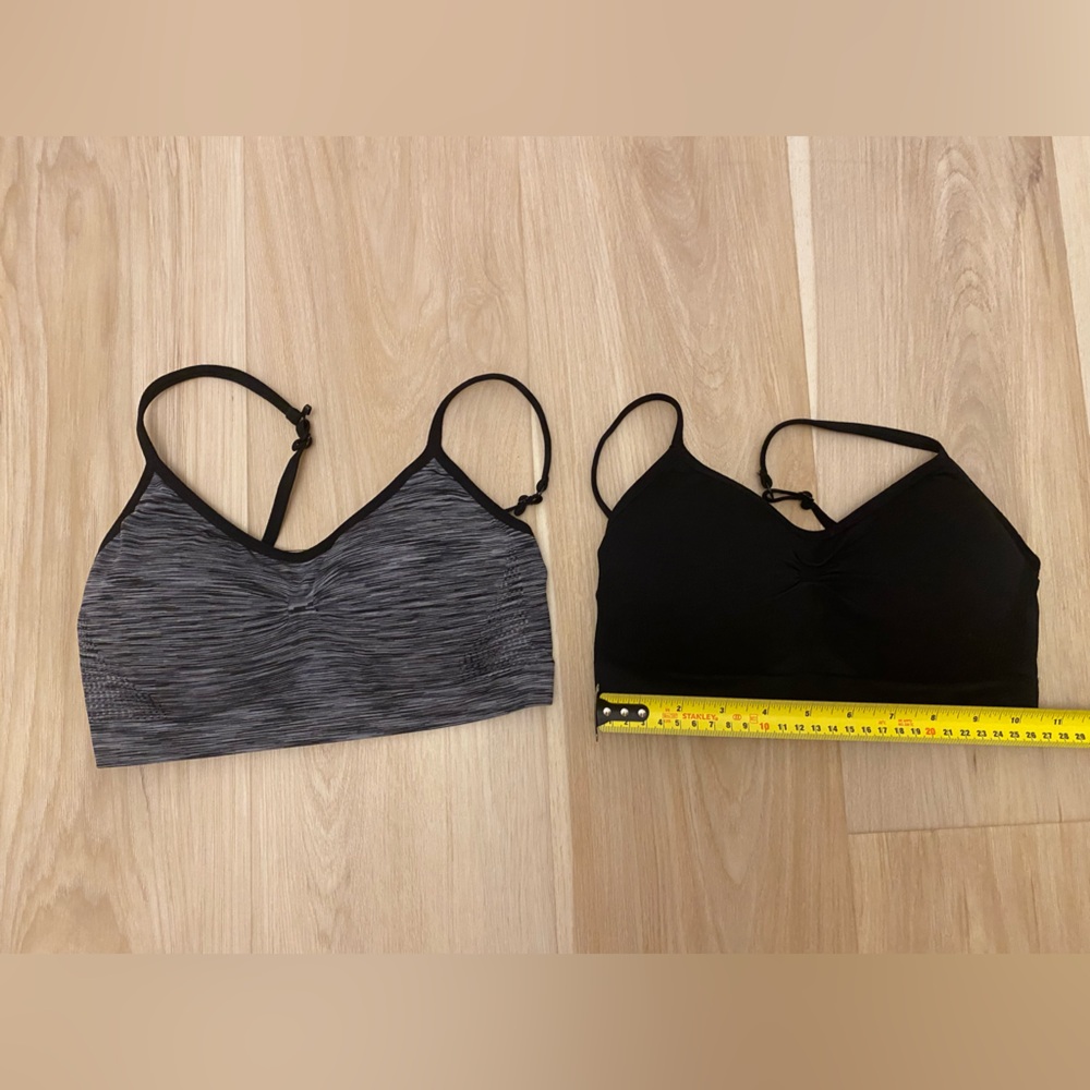 Women's Black and Gray Sport Bra set of two St Eve - Picture 4 of 11